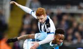 Relegation-threatened Newcastle check Manchester City surge