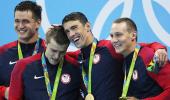 It's OK to cry: Phelps consoles Held