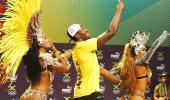 PIX: In search of star power, media lap up Usain Bolt show...