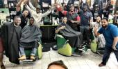 Phelps's selfie puts Atlanta barbershop on world map