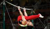 Uchimura wins gold, first all around gymnast in 44 years to do an encore