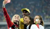 PHOTOS: Bolt celebrates with other champs!