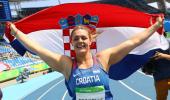 Croatia's Sandra Perkovic bags gold in women's discus