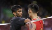 Srikanth loses to Lin Dan after gallant fightback