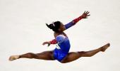 Biles wins record-equalling fourth gold with floor victory