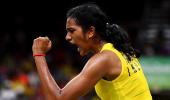 Sindhu shocks Okuhara to enter Rio Olympics final