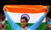 Really happy to win a silver: Sindhu