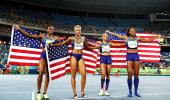 US win sixth straight gold in women's 4x400 relay