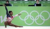 Simone Biles of USA wins all-around gymnastics gold