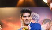 Will Vijender defend his WBO middleweight title on Saturday?