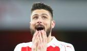 Arsenal striker Giroud ruled out of Tottenham game; Aguero fit