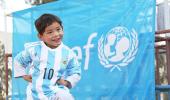 Messi makes five-year old Afghan boy's day