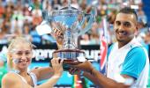 Tennis 'bad boy' Kyrgios helps Australia to win Hopman Cup