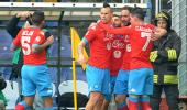 Serie A: Napoli score four to stay top, Inter lose further ground