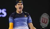 Aus Open: Raonic storms past Monfils into last four