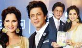 Fan and friend, SRK compliments Sania's determination at book launch