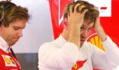 Here's an exotic excuse from Ferrari's Sebastian Vettel