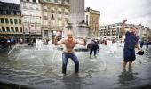 Ecstatic England fans party in Lille after winning 'Battle of Britain'