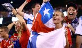 PHOTOS: How Chile rejoiced after beating 'the best'