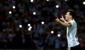 PHOTOS: Messi scores 50th Argentina goal; Alves rescues Brazil