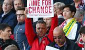 It's disappointed love, Wenger says about protests