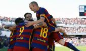 PHOTOS: Suarez 'tricks' Barcelona to La Liga title