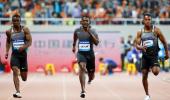 Gatlin breezes to victory in 100m at Shanghai Diamond League