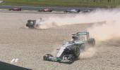 Spanish Grand Prix: Hamilton and Rosberg take each other out