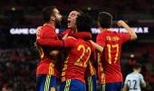 PHOTOS: Spain rally to hold England; Italy vs Germany goalless