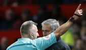 PHOTOS: Mourinho sent off on bad day for United; Arsenal win again