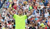 US Open PIX: Del Potro in quarters after Thiem retires; Halep advances