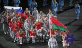 Belarus delegate banned for carrying Russian flag at Paralympics opening