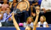 Czech Pliskova pulls off rare Williams double at US Open