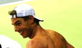 Nadal's intense training session ahead of India tie