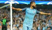 Champions League PIX: Aguero hat-trick leads City; Monaco stun Tottenham