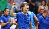 Davis Cup PIX: Croatia and France deadlocked after singles