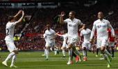 EPL: United's top four hopes suffer after Swansea draw