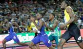 Farewell race: Gatlin stuns Bolt to win 100m world title