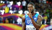 Gatlin's father flays London crowd for booing son