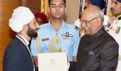 PIX: Sardar Singh, Jhajharia, bask in Khel Ratna glory