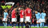 EPL: Guardiola responds after Mourinho blames ref for United's loss