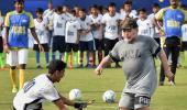 Maradona mesmerises children but Dada disappointed