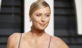 Leggy Maria Sharapova lets her hair down