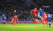 EPL: Vardy nets brace as Leicester stun Liverpool