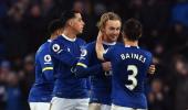 Manchester City's title hopes hit by Everton teens