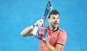 Dimitrov stuns Nishikori to end trophy drought with Brisbane title