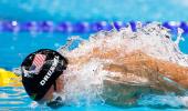 PHOTOS: 11 records for US as Dressel matches Phelps at Swimming Worlds