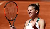 Halep roars back to reach semis, Pliskova ends French presence