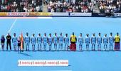 HWL Semi-final: India hockey team wear black arm bands