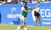 Kyrgios retires from Queen's; Tsonga advances